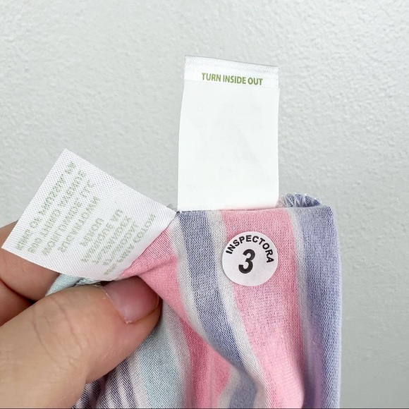 LILLY PULITZER Audelia Off the Shoulder Top True Blue Kaleidoscope Stripe, XS - Picture 8 of 8